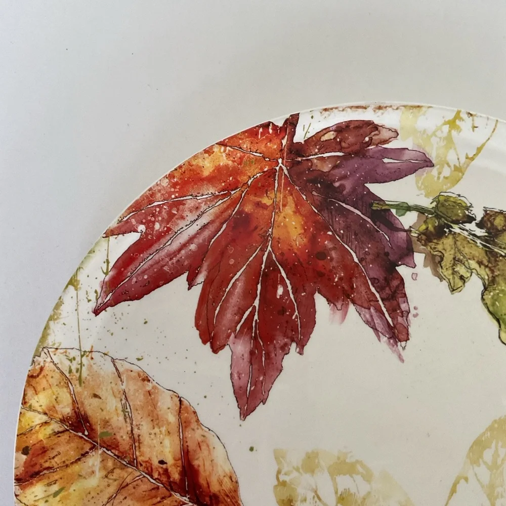 Pier 1 Wildwood Leaves dinner plate